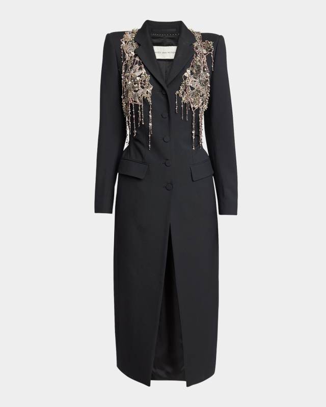 Rilly Long Embellished Coat